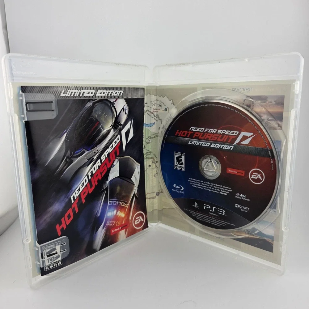 EA Need for Speed Hot Pursuit Limited Edition PS3 Black Manual Included